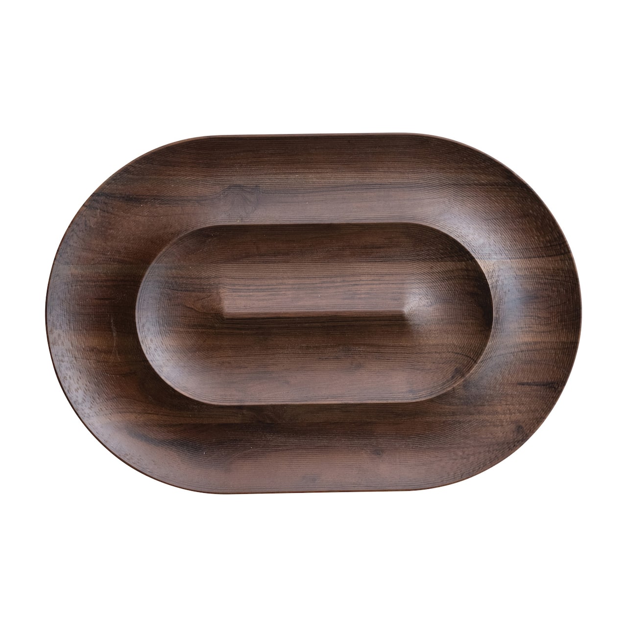 Hello Honey Mango Wood Chip and Dip, Walnut Finish